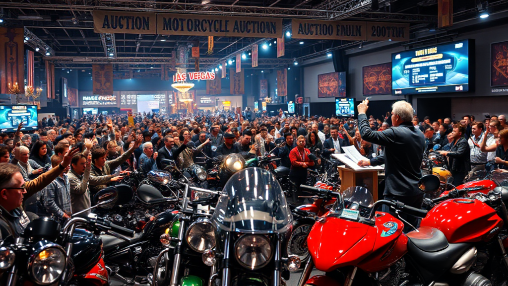Leilão De Motos Populares Nos Estados Unidos