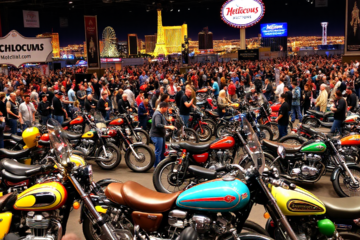 Imagem de motos em leilão, destacando a popularidade dos leilões de motocicletas.