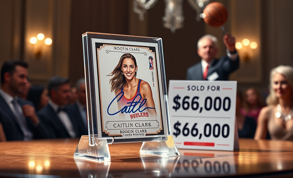 Caitlin Clark Bate Recorde Com Cartão de Novata