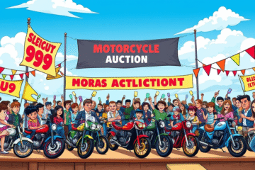 Imagem de uma moto em promoção a partir de US$99.