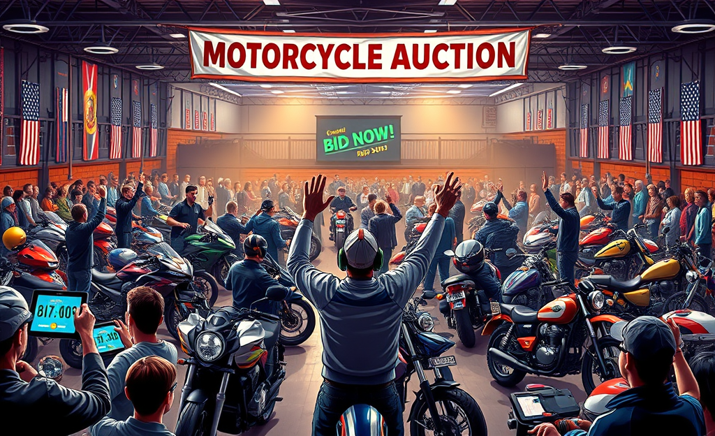 Como Funcionam os Leilões de Motos nos Estados Unidos