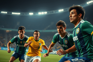 Jogadores se preparando para o confronto intenso nas quartas de final do Mundial de Clubes contra o Palmeiras.