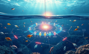 Imagem ilustrativa da proposta de cabos submarinos para comunicação entre países do Brics.