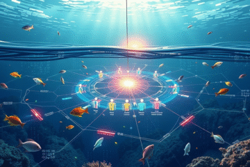 Imagem ilustrativa da proposta de cabos submarinos para comunicação entre países do Brics.