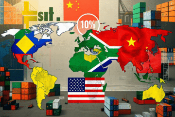 Análise sobre o impacto das tarifas do Brics no comércio global e na posição dos EUA.