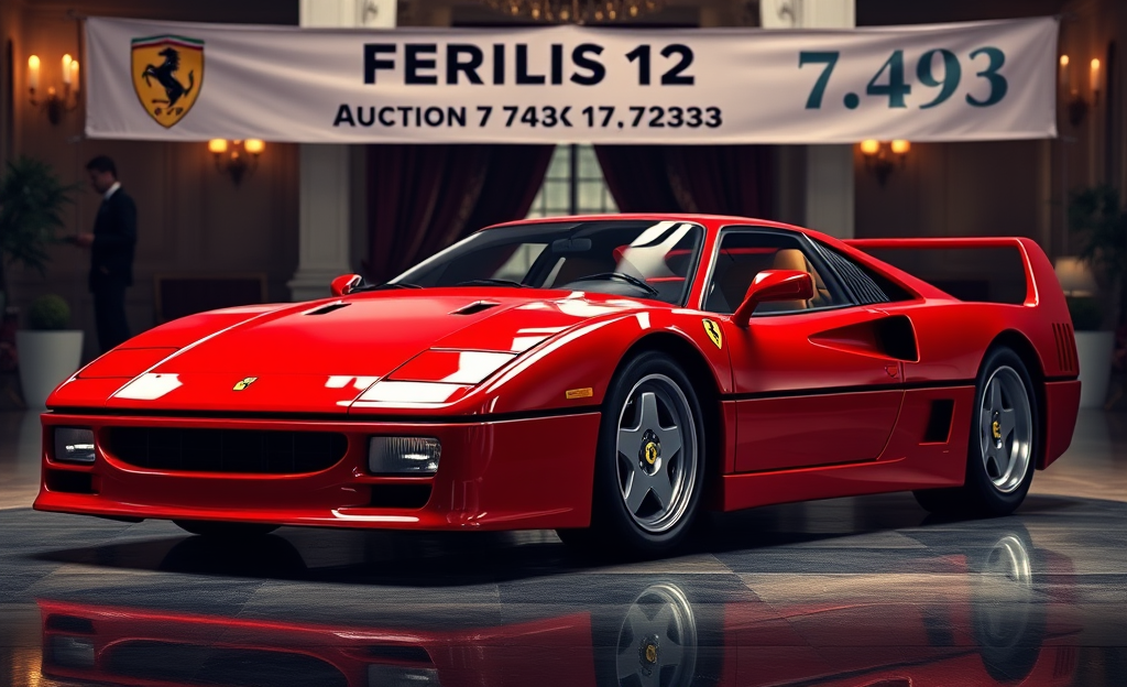 Ferrari F40 de 1990 será leiloada por $5 milhões