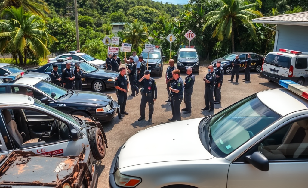 Greve de Policiais Por Veículos Inoperantes