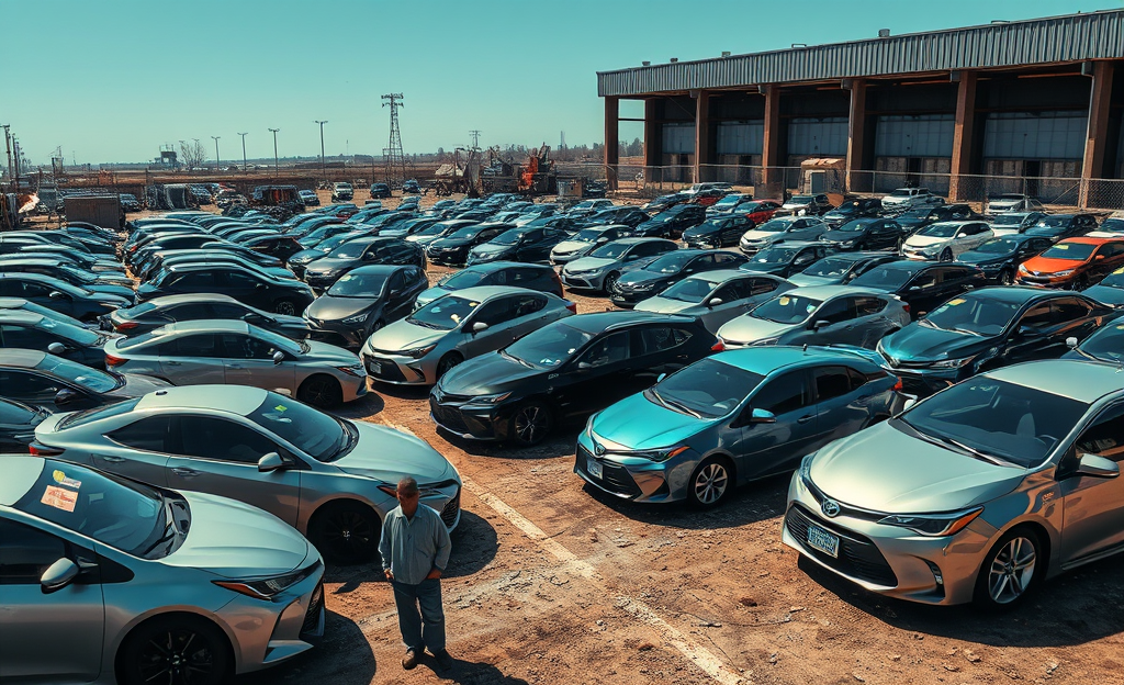Toyotas em Pátio de Reboque por Inadimplência