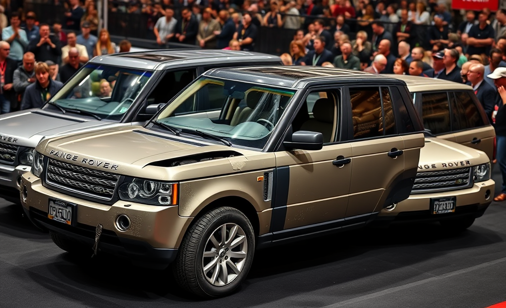 Três SUVs Range Rover Leiloados Como Carros de Acrobacia