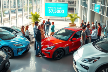 Gráfico mostrando o aumento no financiamento de veículos elétricos e as expectativas do mercado para os próximos meses.