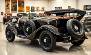 Mercedes-Benz 36/220 S-Type Four-Seater Sports Tourer de 1928, exibido no National Motor Museum por mais de cinquenta anos.