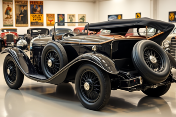 Mercedes-Benz 36/220 S-Type Four-Seater Sports Tourer de 1928, exibido no National Motor Museum por mais de cinquenta anos.
