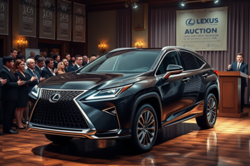 SUV Lexus que será leiloado como evidência crítica no caso de Karen Read.