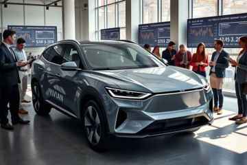 Rivian Automotive enfrentando desafios de mercado com preocupações de recall e queda nas ações.