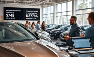 Compradores enfrentam desafios no mercado automotivo com pagamentos altos e juros elevados ao financiar carros.