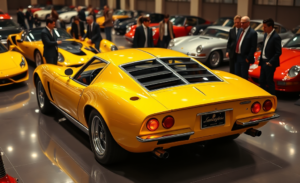 Lamborghini Miura, o supercarro icônico dos anos 60 e 70, com design elegante e motor V12.
