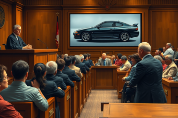 Imagem ilustrativa do Mitsubishi 3000GT de 1992, relacionado ao caso do cinto de segurança.