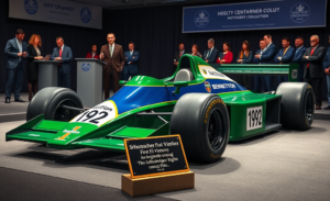 A 1992 Benetton B192, the car that took Michael Schumacher to his first Formula 1 victory, is up for auction for €8,5 million.