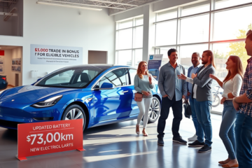 Tesla reintroduz bônus de troca de $3.000 para Model 3, destacando novas garantias e atualizações de modelo.