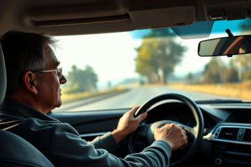 Imagem representando a relação entre música e segurança na condução, enfatizando a importância do silêncio enquanto dirige.