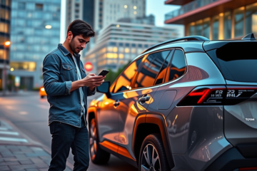 Imagem representativa da integração da Samsung Wallet com a Digital Key para veículos Toyota, mostrando a modernidade e segurança das chaves digitais.