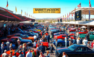 Barrett-Jackson Scottsdale 2026 leilão de automóveis com opções de streaming e eventos especiais.