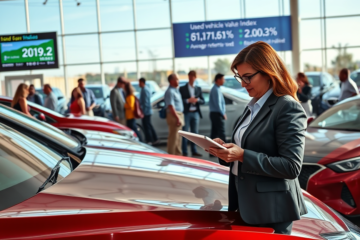 Índice de Valor de Veículos Usados com aumento significativo nas vendas e preços.
