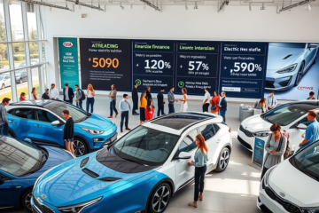 Kia anuncia redução de preços em veículos elétricos e plano de financiamento para compradores.