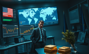 A visual representation of the declining dollar against the euro, illustrating the economic changes and geopolitical tensions affecting currency values.