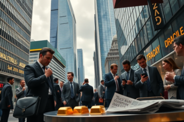 Graph showing the decline of the dollar value against the euro and the rising demand for gold during economic uncertainty.