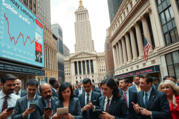 Illustration depicting the decline of the dollar against the euro, symbolizing economic changes and challenges in financial markets.