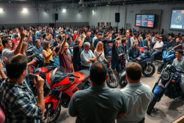 Oportunidades financeiras em leilões de motos