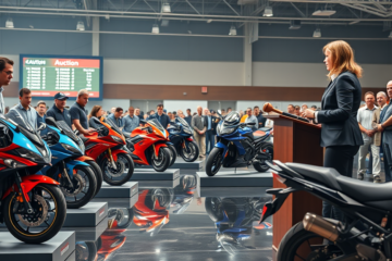Motos em leilão, uma oportunidade financeira acessível.