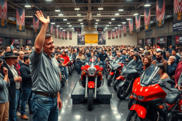 Leilões de motos como oportunidade de renda alternativa.