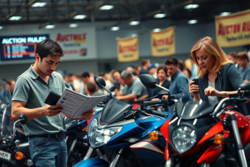 Imagem ilustrativa sobre erros comuns em leilões de motos