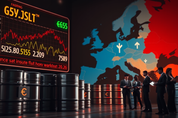 A visual representation of rising energy prices and inflation concerns influenced by geopolitical conflicts.