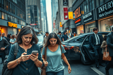 A graph showing the decline in consumer sentiment and its relation to rising fuel prices and inflation expectations amid geopolitical tensions.