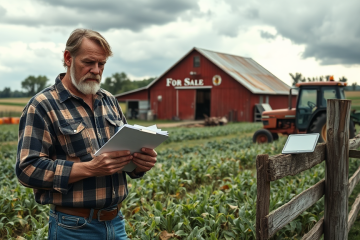 Farmers facing challenges in American agriculture due to rising costs and declining revenues.