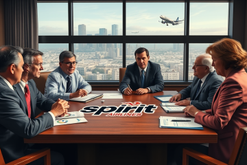 Spirit Airlines faces liquidation risk as government negotiates a financing package.