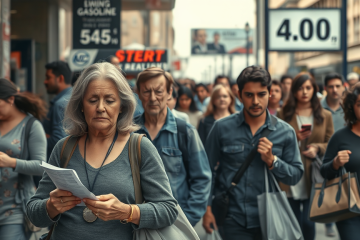 A graph showing the decline in the president's approval rating amid rising economic challenges and public discontent.