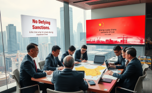 China's government directives on defying U.S. sanctions in the Iranian oil market.