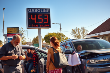 Rising gasoline prices and economic impact on American consumers due to the conflict in Iran.