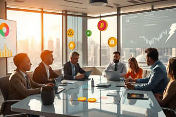 Illustration of digital money and asset tokenization in modern finance.