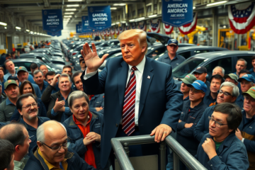 President Trump visiting General Motors to discuss tariff policies and economic growth ahead of the midterm elections.