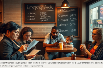Financial challenges faced by workers regarding emergency savings and the impact of rising costs and debt.
