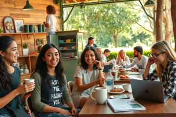 Young adults from Generation Z enjoying small pleasures while balancing their financial decisions.